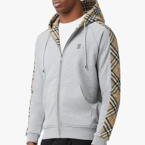 Burberry Check Plaid Wool Hood And 